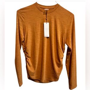 CALIA Women's Tissue Texture Long Sleeve Golf Activewear Crew - NWT - SIZE M